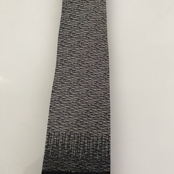 Vintage Superba Black Silver Gray Skinny Tie‎ Necktie 2.5" Rockabilly 1950'-60's - Picture 6 of 16